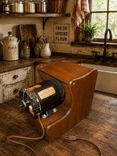 Vintage Magic Mill Wheat Grain Grinder Flour Mill 3/4 HP Stone Burr Working picture