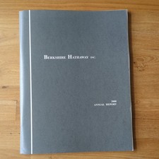 2000 Berkshire Hathaway Annual Report Warren Buffett picture