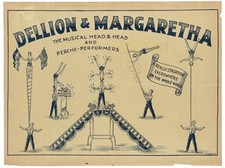 Vintage 1920-30s Dellion & Margaretha Circus Equilibrists Perche Poster picture