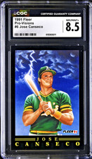 1991 Fleer Pro-Visions JOSE CANSECO #6 Oakland Athletics - CGC 8.5 NM/MINT+ picture
