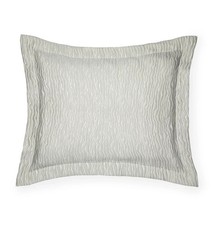 Sferra Ondate Titanium King Sham Grey Wavy Two Toned Textured Cotton Italy NEW picture