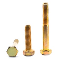 Grade 8 Yellow Zinc Assortment 3/8-5/8 Bolts, Nuts, Nylocks, & SAE Flat Washers picture