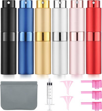 6 Pack 8ML Empty Perfume Atomizer Cologne Travel Spray Bottle picture