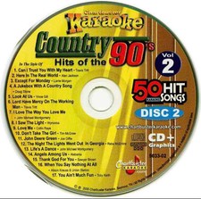 CHARTBUSTER 90’S COUNTRY KARAOKE CDG DISC CCD+G MUSIC CD 5033-02 songs cd+g  picture