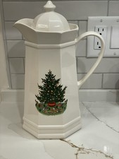 Vintage Pfaltzgraff Heritage Christmas Tree Thermos Insulated Pitcher Carafe picture