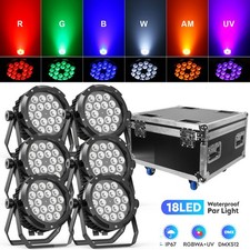 18 x15W Waterproof RGBWA+UV LED Par Stage Lighting DMX DJ Par Can Wash Light picture