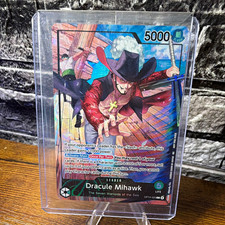 Bandai One Piece Dracule Mihawk OP14-020  Alt Art Foil PSA promo  picture