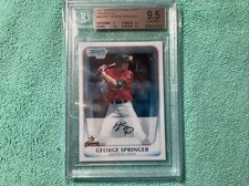 2011 BOWMAN CHROME BASEBALL GEORGE SPRINGER PROSPECTS  BGS 9.5 GEM MINT picture