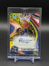 2024-25 Bowman University Best Yellow Lazer Refractor /75 Flory Bidunga Auto picture