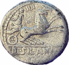 Ancient Roman Republic Sulla AR Denarius 82 BC Quadriga Victory Silver Coin picture
