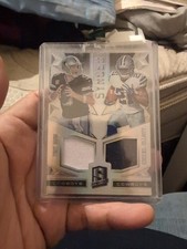 2016 Spectra Synced Swatches Neon Blue /99 Ezekiel Elliott Tony Romo Rookie RC picture