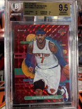 25-26 Topps Finest - Uncommon Carmelo Anthony #197 Red Geo Refractor /5🔥Knicks picture