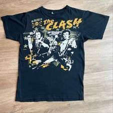 VTG 2002 The Clash Punk Rock Band T-Shirt Small/Medium Y2K Distressed picture
