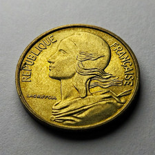 France 1966 5 Centimes Aluminum-Bronze KM#933 Marianne Liberté Égalité picture