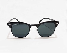 Ray-Ban Sunglasses RB3016 Clubmaster Marble Black Frame Dark Grey Lens 51mm picture