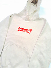 Lonely Ghost Connect Graphic Print Pullover Hoodie Beige Unisex Adults S picture