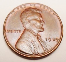 1949 P Lincoln Wheat Cent / Penny  AVE CIRCULATED  **FREE SHIPPING** picture