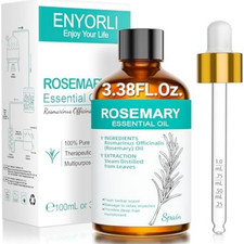 Organic Rosemary Essential Oil for Hair Growth & Skin Care, 100% Pure & Natural picture