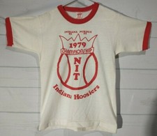 Vintage 1979 Indiana Hoosiers NIT Championship Shirt - Kids M - Bobby Knight 1st picture
