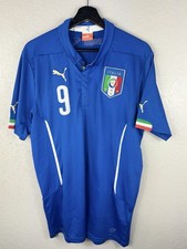 Mario Balotelli #9, Italy 2014 World Cup Home Soccer Jersey, Puma Large picture