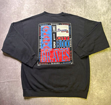 VTG 90s Atlanta Braves MLB Sweat Shirt XL Made In USA Salem Sportswear picture