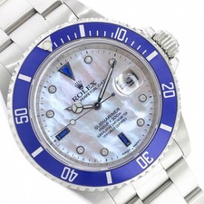 Rolex Submariner Date 40mm Steel Blue Bezel White Dial Oyster Mens Watch picture