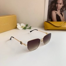 Loewe Vintage-Style Metal Square-Frame Sunglasses picture