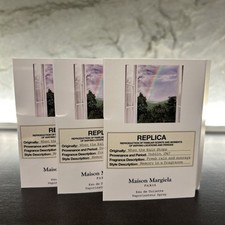 3x Maison Margiela Replica When the Rain Stops EDT Sample .04oz 1.2ml Lot Of 3 picture