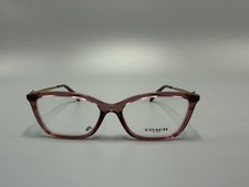COACH HC6146U 5800 Transparent Berry Demo Lens 53 mm Women's Eyeglasses E284 picture