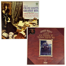 Jorge Bolet 2 LP Bundle Liszt Rachmaninoff Everest RCA Red Seal VG+ Vinyl picture