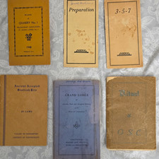 Vintage Connecticut Masonic & OES Ephemera Lot - 6 Books & Booklets 40s-50s picture