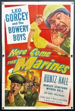 Here Come the Marines (1952) Orig 1SH Movie Poster – Good **The Bowery Boys** picture