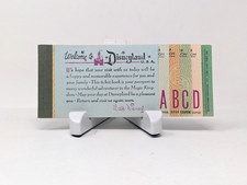 Disneyland Child Ticket Coupon Book Booklet 1960s Walt Disney Vintage A B C D picture