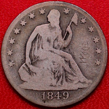 1849-O SEATED LIBERTY HALF picture