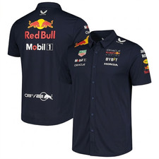 HOT Men Red Bull F1 Racing Comfort Button Shirt All Size S-5XL picture