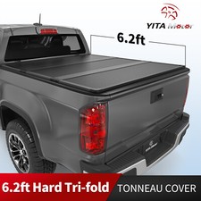 6.2FT 3-Fold Hard Tonneau Cover For 15-22 Chevy Colorado GMC Canyon Truck Bed picture