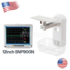 12'' Patient Monitor Vital Sign 6 Parameters/Wall Mount Bracket for Monitor US picture