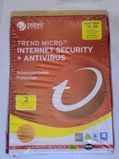 Trend Micro Internet Security + Antivirus 3 Devices New Sealed Software picture