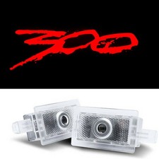 2x HD Red 300 Car LED Door Laser projector Lights For Chrysler 300 2005-2024 picture
