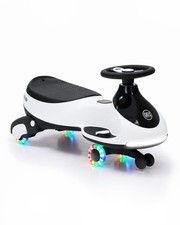 12V Kids Electric Wiggle Car 2-in-1 Ride-On Swing Car 360° Steering Music Toy picture