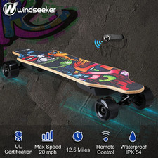 450w Electric Skateboard Longboard 30 Miles Range With Remote For Adults Teens picture