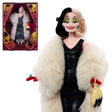 Disney Collector Cruella De Vil Collectible Villains Fashion Doll in Signature L picture
