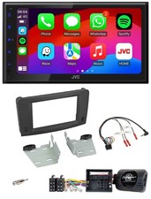 JVC Bluetooth USB Steering Wheel 2DIN DAB Car Stereo for Mercedes M-Class 05-11 Black picture