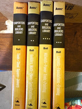 Audel Carpenters and Builders Library John E. Ball 4 Vol Set Hardcover Illus picture