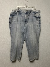 Edgley By Maurices Size 24W High Rise Sparkle Ankle Slim Straight Jeans M30 picture