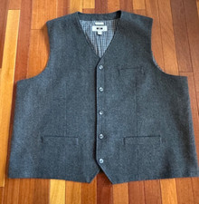 Joseph Abboud Classic Fit Suit Vest Tweed Herringbone Waistcoat Lined Sz 3X picture