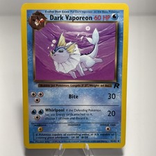 Dark Vaporeon 45/82 Team Rocket-Unlimited Edition Regular. Lp picture