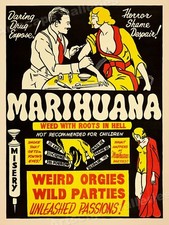 Marijuana 1930s Smoking Reefer Madness Vintage Style Movie Poster - 18x24 picture