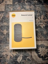 Yale Assure Lock Lever Keypad w/ Wi-Fi Black Suede Smart Lock Electronic Handle picture