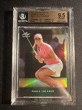 PAULA CREAMER 2011 Leaf Golf Metal Limited #M-PC1 /25 Green BGS 9.5 picture